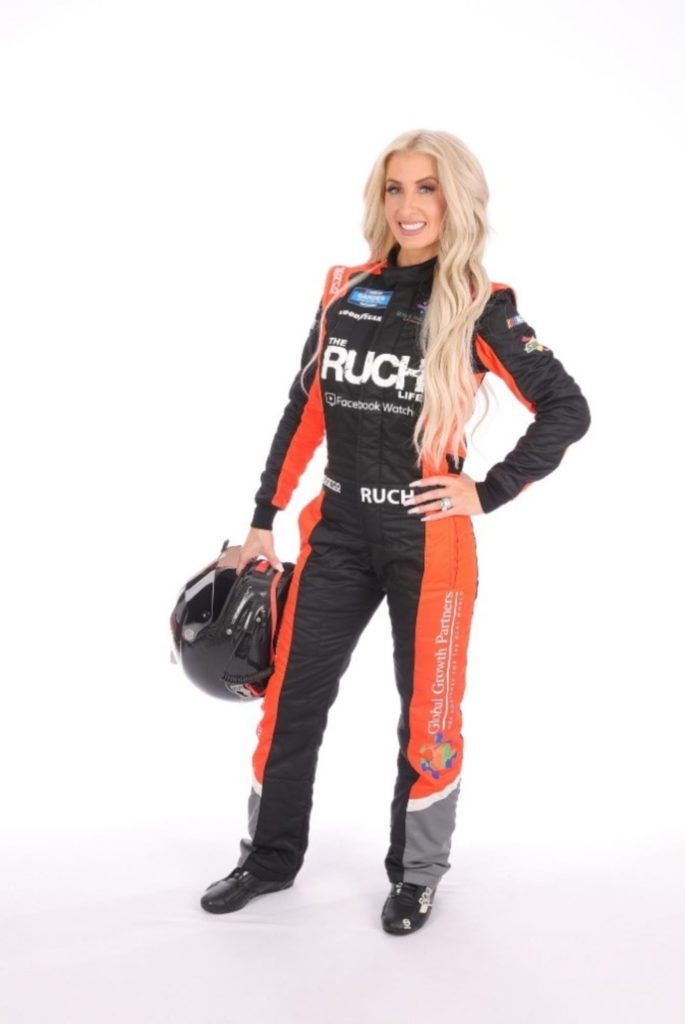 Angela Ruch nascar driver model mom adoption twin sister maxim 1