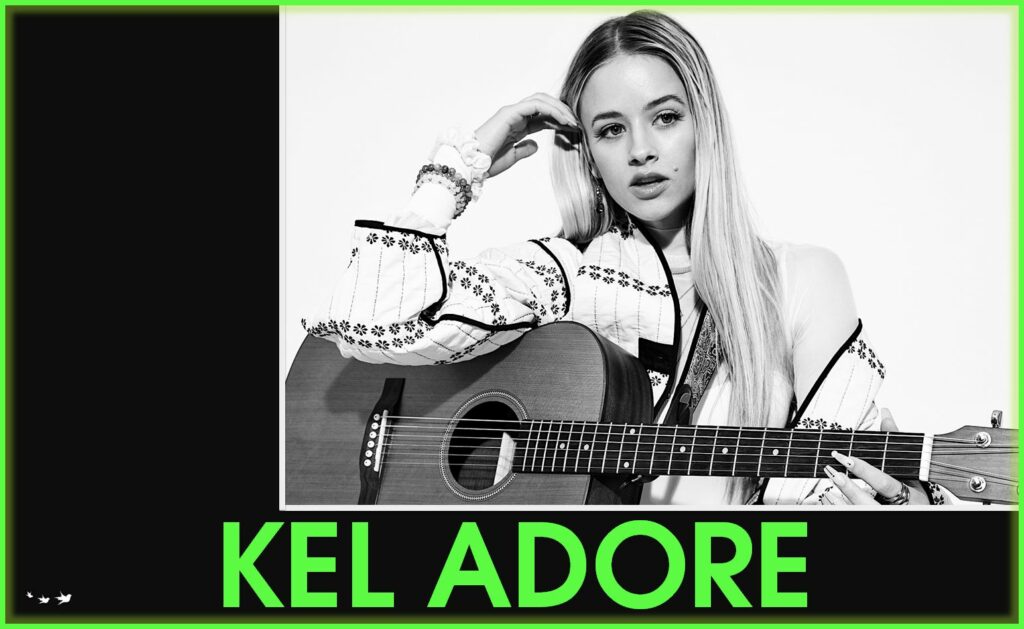 Kel Adore singing her songwriting podcast interview business travel website