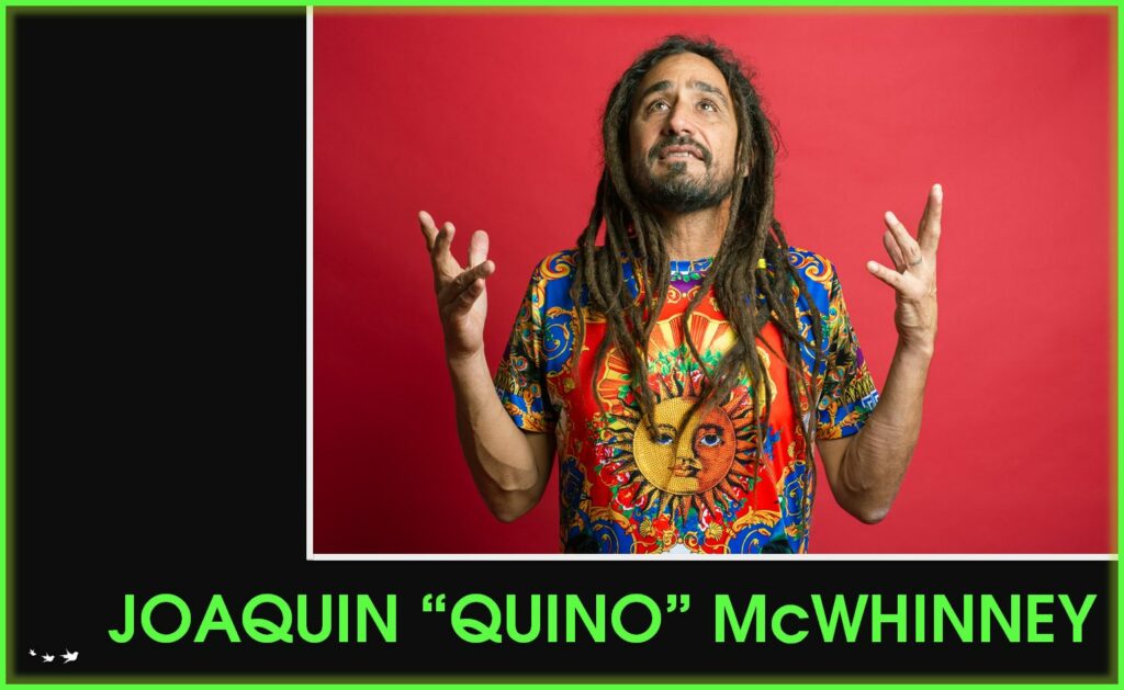 Joaquin McWhinney reggae activist podcast interview website